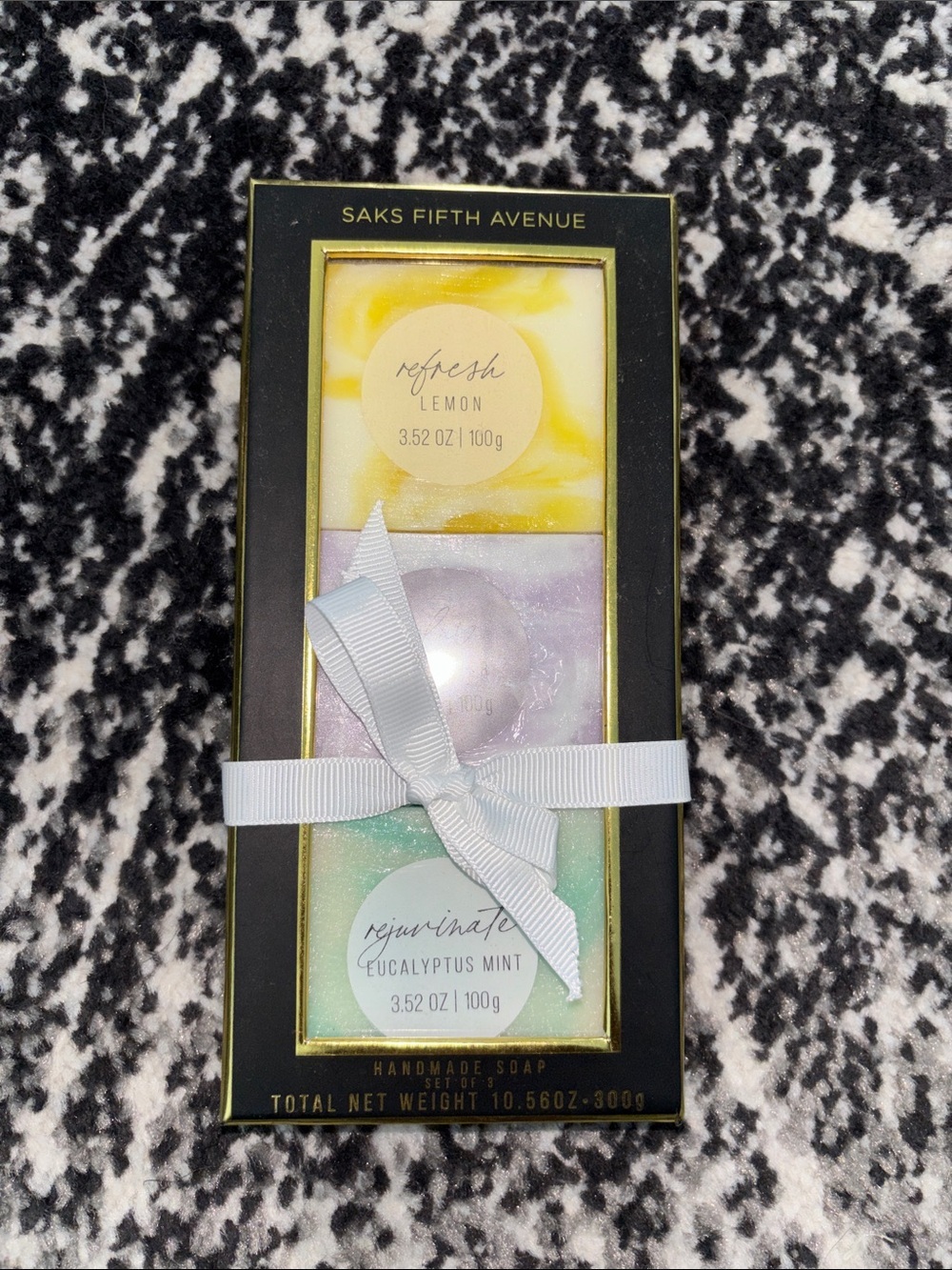 Saks Fifth Avenue handmade soap set of 3